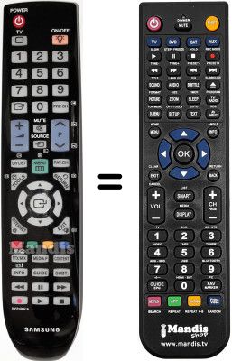 Gleichwertige Fernbedienung Samsung LE32B651T3P/XZG Gleichwertige Fernbedienung Samsung LE32B651T3P/XZG