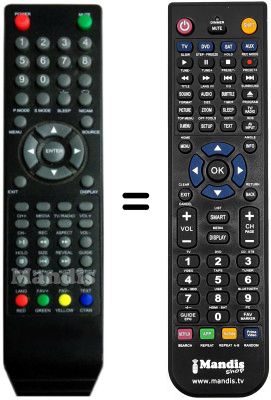 Replacement remote control SCHNEIDER Elia001
