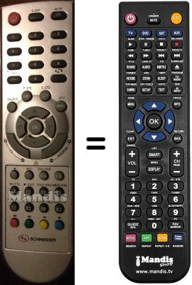 Replacement remote control SCHNEIDER STFT1997