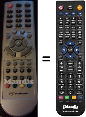 Replacement remote control SCHNEIDER STFT2208