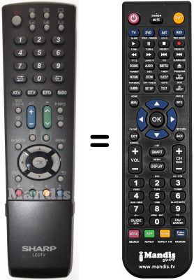 Gleichwertige Fernbedienung Sharp LC-40LU705E