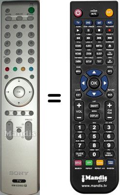 Télécommande équivalente Sony KDLS26A11E Télécommande équivalente Sony KDLS26A11E