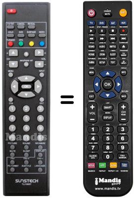 Gleichwertige Fernbedienung REMCON1084