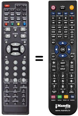 Gleichwertige Fernbedienung LEIKER REMCON116