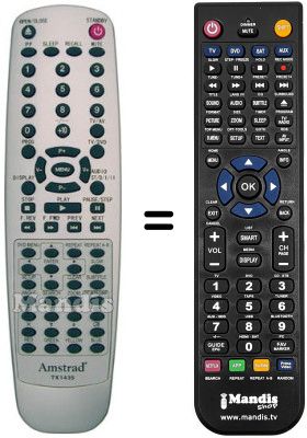 Gleichwertige Fernbedienung REMCON1184