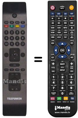 Replacement remote control Telefunken RC3902 Replacement remote control Telefunken RC3902