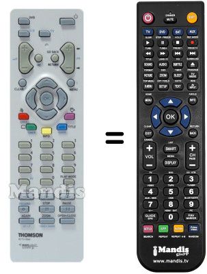 Télécommande équivalente Thomson DTH212E Télécommande équivalente Thomson DTH212E