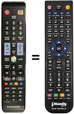 Gleichwertige Fernbedienung Samsung UE55ES8000 Gleichwertige Fernbedienung Samsung UE55ES8000
