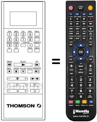 Télécommande équivalente REMCON842 Télécommande équivalente REMCON842