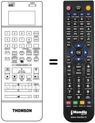 Télécommande équivalente REMCON331 Télécommande équivalente REMCON331