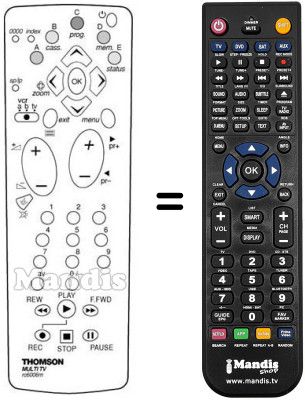 Télécommande équivalente REMCON968 Télécommande équivalente REMCON968