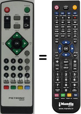 Gleichwertige Fernbedienung Metronic ZAP BOX SINGLE4.2