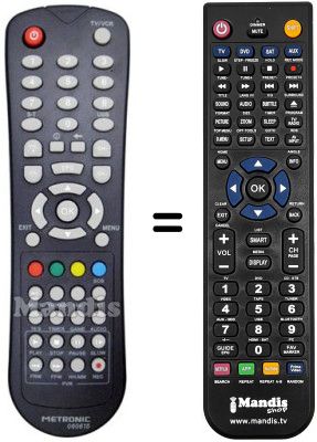 Gleichwertige Fernbedienung Metronic 060615