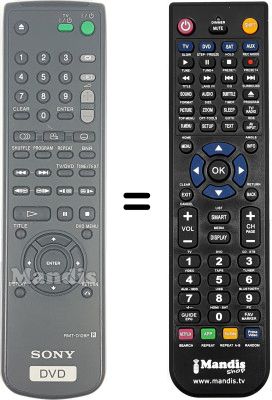 Télécommande équivalente RMT-D128P Télécommande équivalente RMT-D128P