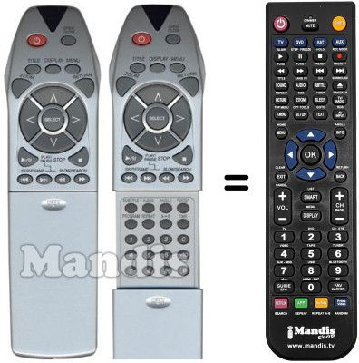 Replacement remote control Manhattan MT2510S