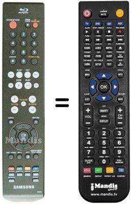 Télécommande équivalente Samsung BDP1400 Télécommande équivalente Samsung BDP1400