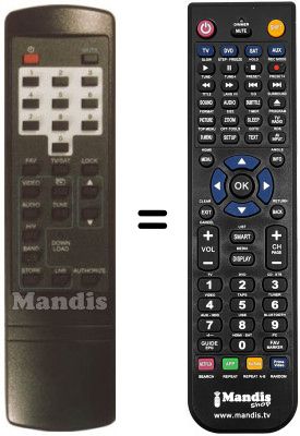 Télécommande équivalente Fenner FSAT6