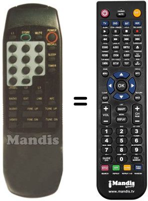 Télécommande équivalente Fenner FSAT3