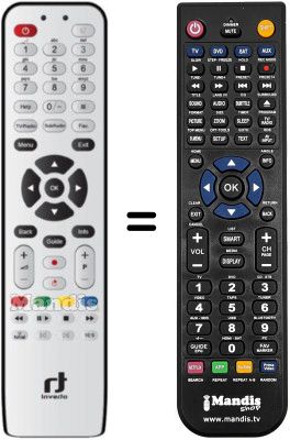 Gleichwertige Fernbedienung Inverto IDL6651N