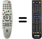 Télécommande équivalente Metronic SYSTEC2