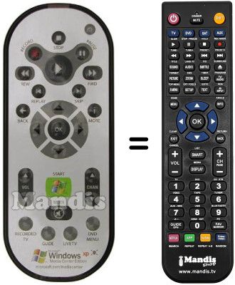 Gleichwertige Fernbedienung RC1462601 / 00