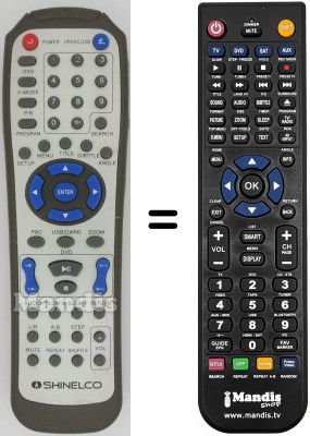 Replacement remote control Amstrad DX4015
