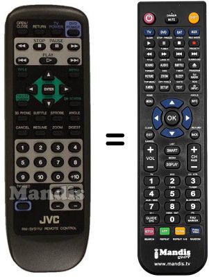 Télécommande équivalente JVC RM-SV511U