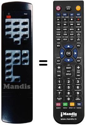 Replacement remote control Irradio ISR10