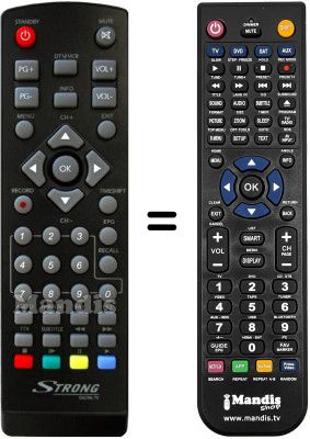 Gleichwertige Fernbedienung Strong SRT5203