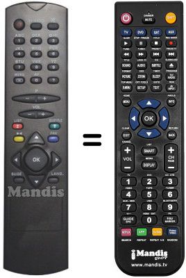 Télécommande équivalente RC2546 Télécommande équivalente RC2546