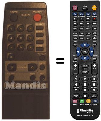 Replacement remote control TELEWIRE TW1011