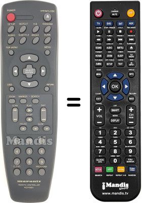 Replacement remote control Marantz DV3100