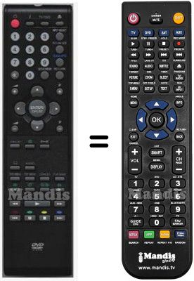 Replacement remote control Ferguson HVS57662