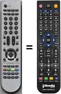 Télécommande équivalente HVS57642