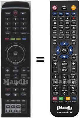 Télécommande équivalente HVS57650