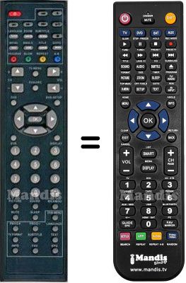 Replacement remote control HVS57691