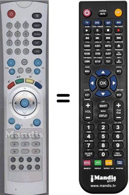 Télécommande équivalente Arion WHV3066W