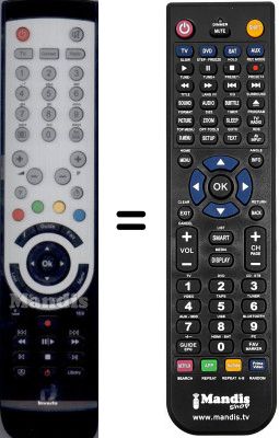 Gleichwertige Fernbedienung WHV15754W