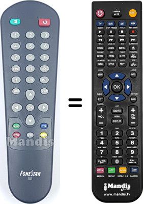 Télécommande équivalente Fonestar WHV14856W