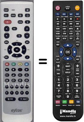 Gleichwertige Fernbedienung WHV3393W