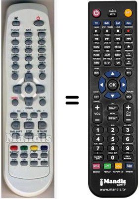 Télécommande équivalente HVS53422 Télécommande équivalente HVS53422