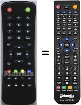 Gleichwertige Fernbedienung FTE MAXIMAL HVS53269