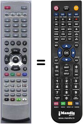 Replacement remote control HVS53530