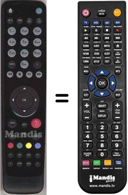 Télécommande équivalente HVS53389