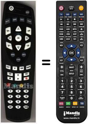 Télécommande équivalente HVS53477