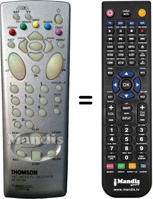 Télécommande équivalente HVS53336 Télécommande équivalente HVS53336