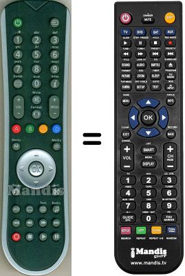 Télécommande équivalente SAGEMCOM HVS53456