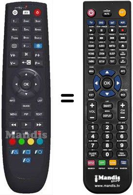 Replacement remote control HVS53460