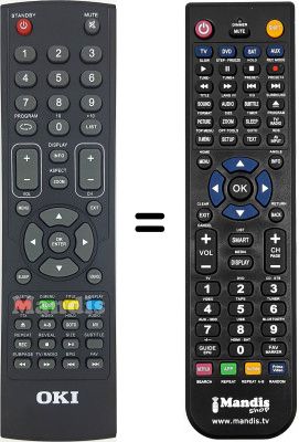 Replacement remote control Oki WHV12073