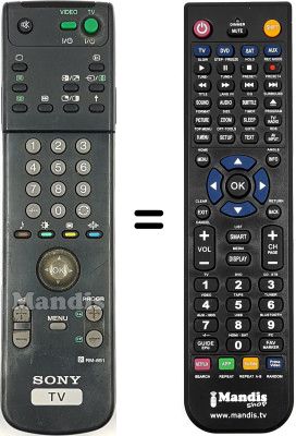 Télécommande équivalente Sony WHV7898
